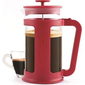 Resim Mena Rise - Smart French Press: Yaklaşık 1l Kapasiteli Kahve Hazırlayıcı - Kırmızı Polipropilen Gövde - Bulaşık Makinesinde Yıkanabilen Borosilikat Cam Sürahi - Paslanmaz Çelik Filtre Sistemi 