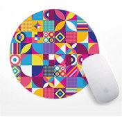 Resim Renkli Geometrik Desenli Mouse Pad 