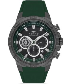 Resim FERRO Yesil Silikon Kordon Erkek Kol Saati FM31350D-ZJ2 