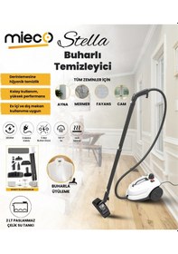 Resim Mieco Stella 2000W Çok Fonksiyonlu Buharlı Temizleyici - Buharlı Temizlik Makinesi +Ütü Başlığı 