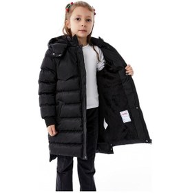 Resim Benitto Kids Kız Çocuk Kapüşonlu Kışlık Şişme Mont 51356 Siyah 
