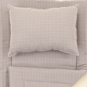 Resim Alt Açma Matı ve Yastık - Koyu Gri Muslin 