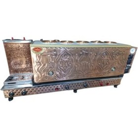 Resim Tiryaki Osmanlı 5 Demlikli Bakır Çay Ocağı Kazanı - Birinci Kalite Ürün 