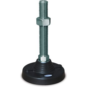 Resim PAIS122020 Paslanmaz Sabit Plastik Ayak Çap:125 M20x200mm INOX 