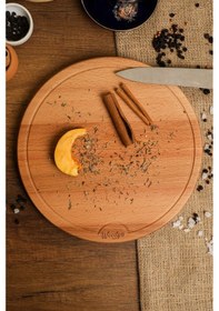 Resim Kayın Kesme Tahtası - Sunum Tahtası 28r Ahşap 