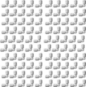 Resim 100 Adet Su Arıtma Cihazı Için Iki Tarafı Quick L Dirsek 