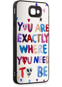 Resim Sphone Galaxy J7 Prime Kılıf 3d Aynalı Grafiti Desenli You Are Exactly Where You Need To Be 