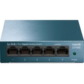 Resim TP-Link LS105G 5 Port 10-100-1000 Mbps Switch Metal Kasa 