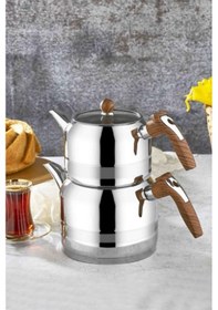 Resim Kahramanlar Yağmur Orta Boy Çaydanlık - Kahve 