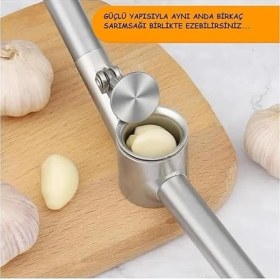 Resim Paslanmaz Sarmısak Ezici - Yuvarlak Sarımsak Ezici Pres 