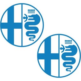 Resim Doğal Bizden DB Alfa Romeo Otomobil Yan Kapı Logo Sticker Etiket Modeli 