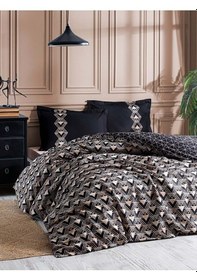 Resim Ranforce Çift Kişilik Nevresim Takımı-ouro Siyah Siyah 