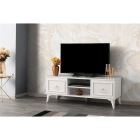 Resim Sivas Gözde Modern Tarz Yüksek Ayaklı Tv Sehpası 130 cm 