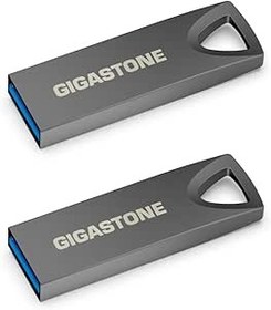 Resim GIGASTONE Z70 64 GB 2'li Paket USB 3.2 Gen1, USB Flash Sürücüler, PC ve Mac için Güvenilir, Su Geçirmez Metal, Mini ve Sağlam, USB 2.0/3.0 Uyumlu 