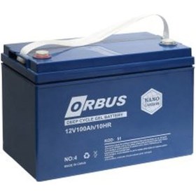 Resim Orbus 12 Volt 100 Amper Jel Akü - Derin Döngü 