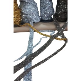 Resim Silikonlu Yapıştırma Taş 1 cm Gümüş 5 Metre 