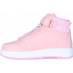 Resim Prokids 4444 Pudra Cırtlı Boğazlı Kız Çocuk Spor Ayakkabı PUDRA SİMLİ 