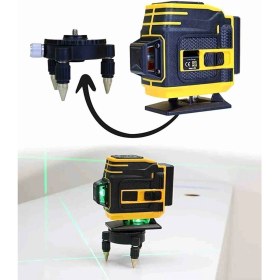 Resim İyisi Yok Uzaktan Kumandalı Lazer Metre 12 Köşeli 360 Derece Çizgi Hizalama Seviye Cihazı 