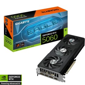 Resim Gigabyte Geforce RTX5060 Eagle Max Oc GV-N5060EAGLEMAX Oc-8gd Gddr7 8gb 128BIT Gaming (Oyuncu) Ekran Kartı 