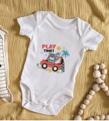 Resim Bitmeyen Kartuş Bk Kids Play Time Tasarımlı Bebek Body Zıbın - Model 1 