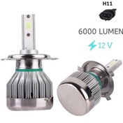 Resim Space Led Far Ampulü H11-3500Lmx2-30W-12V Buz Mavisi / Laam705 