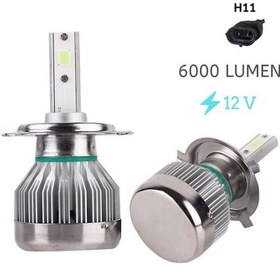 Resim Space Led Far Ampulü H11-3500Lmx2-30W-12V Buz Mavisi / Laam705 