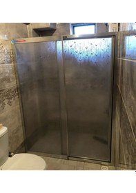 Resim Nokta Duşakabin 115 Cm Teknesiz Plastik Mika Camlı Duşakabin Nd412 Şeffaf 