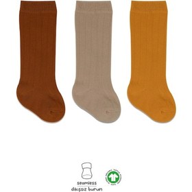 Resim Bistyle 3'lü Dizaltı Çorap Bs3000 Hardal 001 