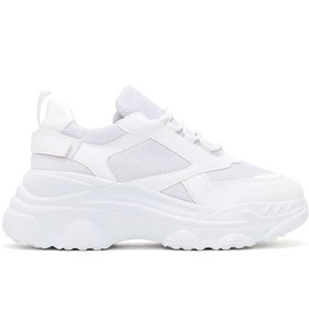 Resim Derimod Kadın Beyaz Kalın Tabanlı Sneaker 25SFE210114 
