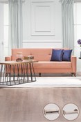 Resim Modalife Star Üçlü Kanepe Yataklı/sandıklı - Somon 