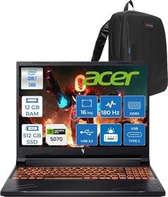 Resim Acer Nitro V16 Aı Intel Core™ 7 240H 16GB Ddr5 512GB SSD RTX5070/8GB 95W Wuxga (1920X1200) IPS 180Hz Freedos Taşınabilir Gaming Bilgisayar NHQZREY002F02+ZETTAÇANTA 