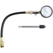 Resim Pazly 2 Parça Motor Kompresyon Test Seti - 300 Psi, 14/18mm Adaptörlü, 65mm Gösterge, Karbon Çelik, Ce Sertifikalı 