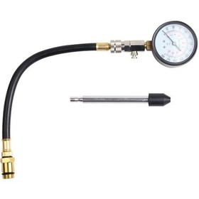 Resim Pazly 2 Parça Motor Kompresyon Test Seti - 300 Psi, 14/18mm Adaptörlü, 65mm Gösterge, Karbon Çelik, Ce Sertifikalı 