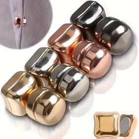 Resim 4/8 Çift Parıltılı Metal Manyetik Şal Klipsi, Çeşitli Renkler, Yuvarlak ve Kare Tasarımlar, Güvenli ve Şık Şal Klipsi Seti, Kadın Giyim ve Şallar için Uygun, Küçük ve Çengelli Tasarım, Çok Fonksiyonlu Moda Aksesuarları 