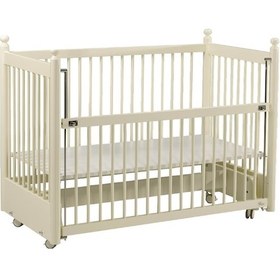 Resim Meltem Kids Mondo Sallanır Ahşap Anne Yanı Beşik 60 x 120 CM Krem 