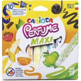 Resim Nessiworld Carioca Kokulu Jumbo Keçeli Boya Kalemi 10'Lu 