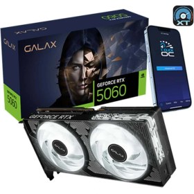 Resim GALAX GeForce RTX 5060 1-Click OC 8GB GDDR7 128 Bit DLSS 4 Ekran Kartı (56NSN8MDDCOC) 