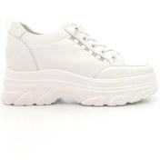 Resim Guja 24y361 Kadın Kalın Taban Gizli Ökçe Sneaker Ayakkabı Beyaz 