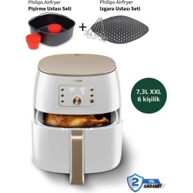 Resim Philips 7.3 L Ultra Geniş Kapasite Xxl Premium Airfryer & Fritöz – Dokunmatik LED Panel – Modern ve Kolay Kullanım 2250W 