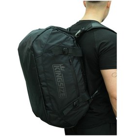 Resim Kingsize Nutrition Kingsize Bulk Duffle Spor Çanta Siyah Siyah 