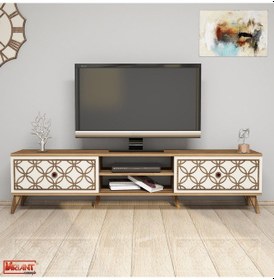 Resim Variant Class Tv Ünitesi - Ceviz / Krem 
