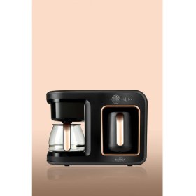 Resim Karaca Hatır Plus 2 In 1 Black Copper Filtre ve Türk Kahvesi Makinesi 