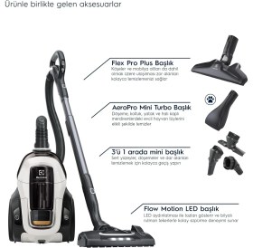 Resim Braventa Collection Electrolux Pure C9 Allergy PC91-ALRG Toz Torbasız Elektrikli Süpürge | 7 Kademeli Filtrasyon, Ömür B 