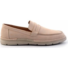 Resim Kum Leather Erkek Loafer Ayakkabı E01304412201 Kum 