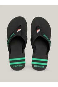 Resim Tommy Hilfiger Toomy Hilfiger Siyah Erkek Plaj Terlik SPORTY HILFIGER BEACH SANDAL XM0XM04572 BDS 