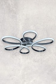 Resim Luzarana Modern Tasarım Yatak Odası - Salon - Mutfak Gri Renk Gün Işığı Ve Beyaz Led Avize 