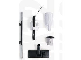 Resim Pirantech EK012 Beyaz Torbasız Dikey Elektrikli Süpürge 500 Watt Güçlü Emiş Teknolojisi ile 