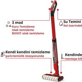 Resim Einhell Akülü Sert Zemin Temizleyici CLEANEXXO Power X-Change (18V, 290 mm fırça silindiri, BOOST modu, kendi kendini temizleme işlevi) - 3437110 