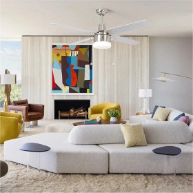 Resim Freely 4 Kanatlı Beyaz 122CM Tavan Vantilatörü 