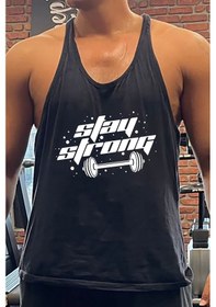 Resim Stastrong Gym Fitness Tank Top Sporcu Atleti 